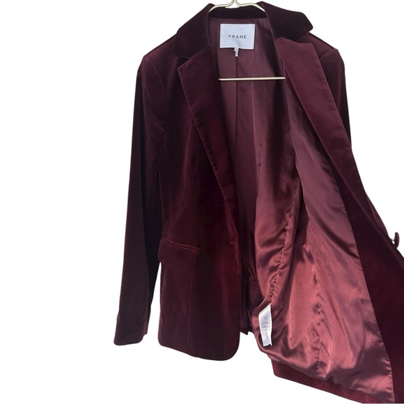 Frame • Velvet Classic Blazer Pinot - Picture 4 of 16